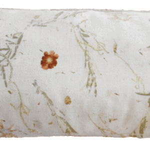 Eco-Printed Linen Blend Cushion – Sustainable Botanical Print Pillow Cover 30x70 cm