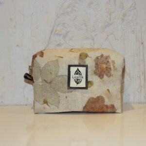 Eco-Printed Linen Bag | Handcrafted Botanical Accessories - Little Field Range
